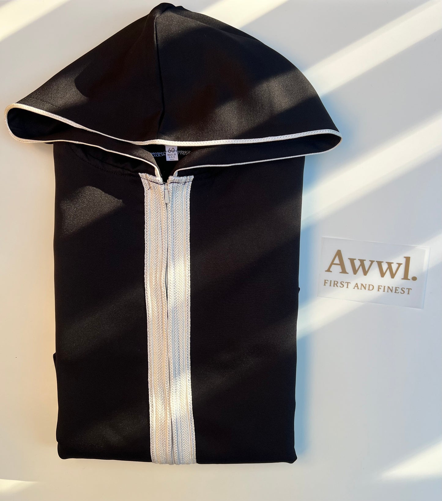 Black Premium Hooded Style Thobe