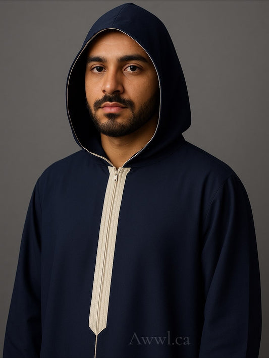 Blue Premium Hooded Style Thobe